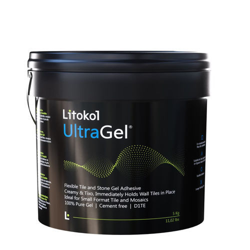 Polymer-Klebepaste - ULTRAGEL&reg; - LITOKOL - für Fliesen / für Wandverkleidungen / für Fußboden