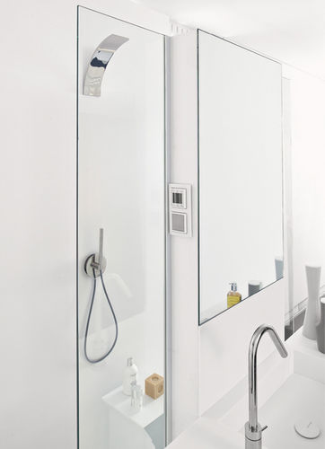 Säulenschrank für Badezimmer - SCREEN - MAKRO - modern / mit Spiegel