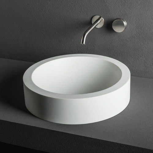 Aufsatzwaschbecken - CUP: 6/11/26 - MAKRO - Corian® / rund / modern