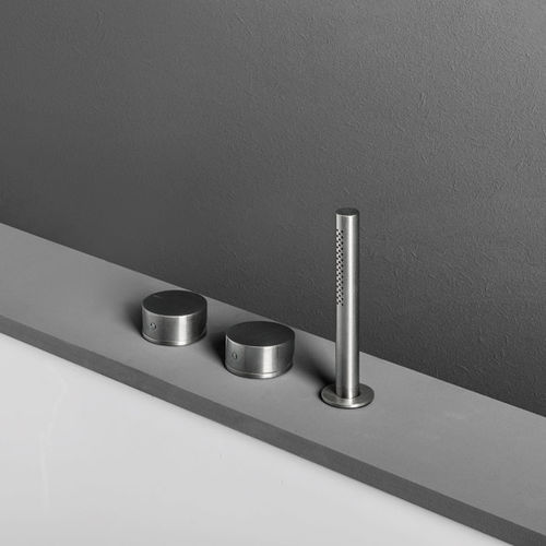Zweigriffmischer für Badewanne - OX: BT02/BT02P - MAKRO - Aufsatz / Edelstahl / für Badezimmer