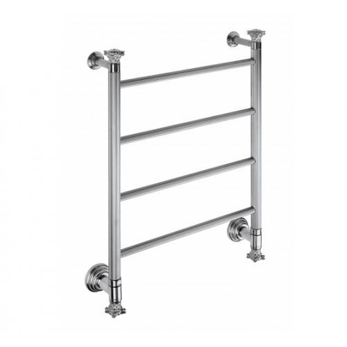 Heißwasser-Badheizkörper - 2-442J - MARGAROLI - modern / Messing / silberfarben