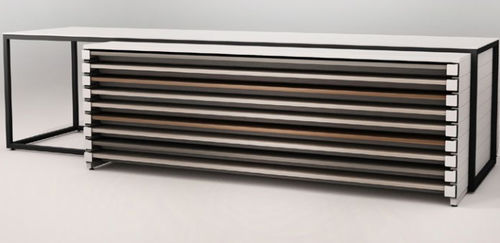 Melaminbeschichteter Fliesenständer - C9 - MAROCCHI - einseitig / Platten / Tisch
