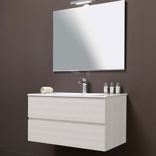 Wandhängender Waschtisch-Unterschrank - HD.14 - MOBILTESINO - Laminat / Keramik / modern