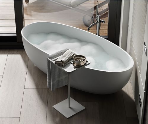 Ovale Badewanne - GISELLE TUB  - MOMA DESIGN - freistehend / für Wohnungen / Corian®