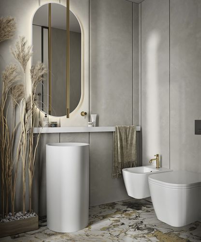 Wandmontierter Spiegel für Badezimmer - MIRR SLIM  - MOMA DESIGN - für Hotels / für Hotelzimmer / für Schönheitssalon