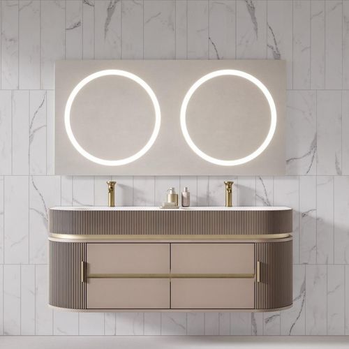 Wandmontierter Waschtisch-Unterschrank - ETEREO - MOMA DESIGN - lackiertes MDF / aus Porphyr / modern