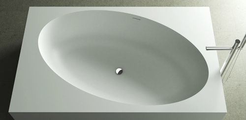Ovale Badewanne - ELISLAND - MOMA DESIGN - freistehend / für Wohnungen / Corian®