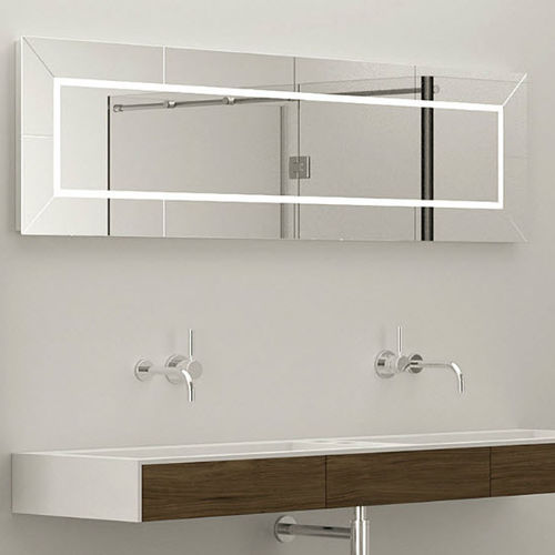 Wandmontierter Spiegel für Badezimmer - MIRR GLASS - MOMA DESIGN - modern / rechteckig / quadratisch