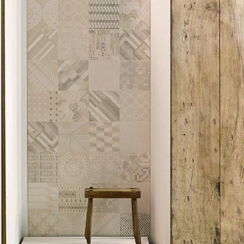 Feinsteinzeugfliesen - AZULEJ : COMBINATION - MUTINA - gealtert / für den Innenraum / Wand