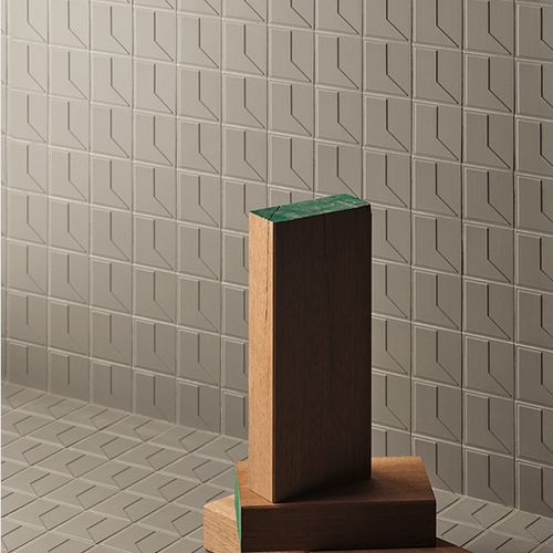 Feinsteinzeugfliesen - NUMI : CLIFF A - MUTINA - glatt / für den Innenraum / bodenstehend