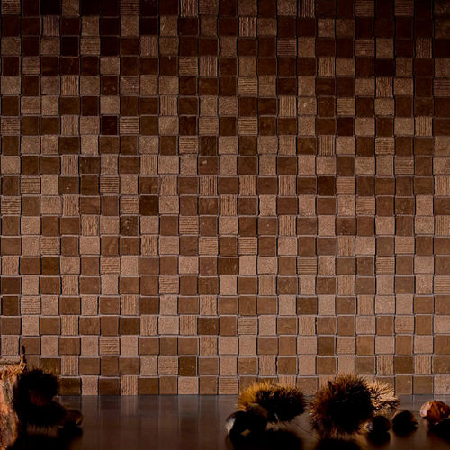 Marmor-Mosaikfliese - PETRA ANTIQUA - 3D / Antikoptik / gewachst