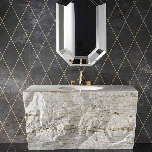Einbauwaschbecken - CUORE DI ROCCIA - PETRACER'S CERAMICS - Keramik / rechteckig / modern