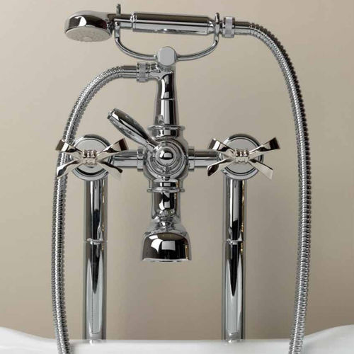 Zweigriffmischer für Badewanne - AQUADOLCE - PETRACER'S CERAMICS - Einbau / Metall / für den Innenraum