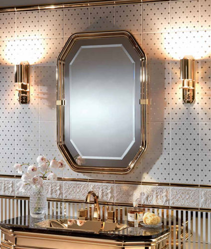 Wandmontierter Spiegel für Badezimmer - SPECCHIERE - PETRACER'S CERAMICS - modern / rechteckig / rund