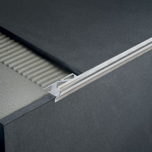 Aluminium-Treppenkante - STAIRTEC FL-FLR - PROFILITEC - Edelstahl / Messing