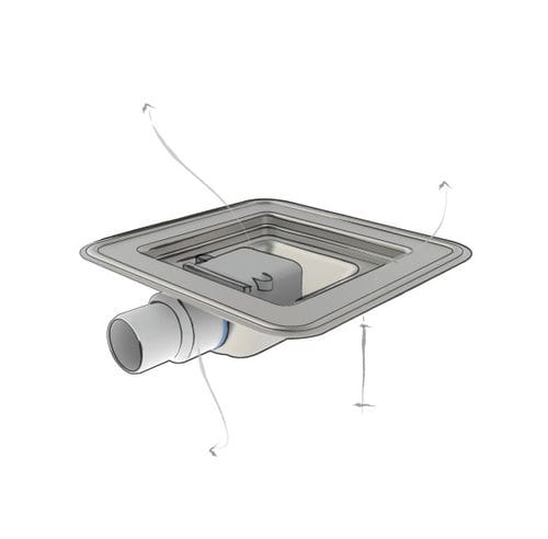 Edelstahl-Ablaufrost - SQUARE DRAIN SD - PROFILITEC