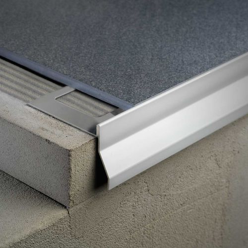 Edelstahlprofil - BORDERTEC BBS - PROFILITEC - lackiertes Aluminium / Ortgang / für Terrasse
