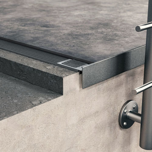 Aluminium-Abschlussprofil - BORDERTEC BSS - PROFILITEC - für Bodenbeschichtung / für Fußboden / für Fliesen