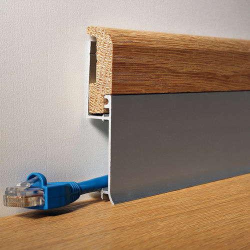 Aluminium-Zierleiste - BATTISCOPA BI BICOLOR - PROFILITEC - für E-Kabel