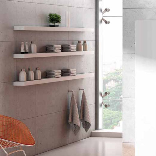 Wandmontiertes Regal - 174 - PROGETTO IDEA STELLA - modern / Holz / für Badezimmer