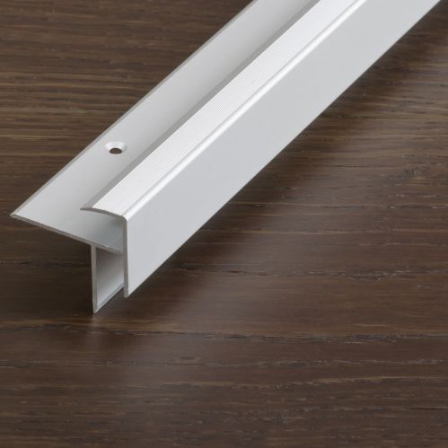 Abschlussprofil / anodisiertes Aluminium - PROSTEP - PROLINE - für Fliesen / Stufenkante