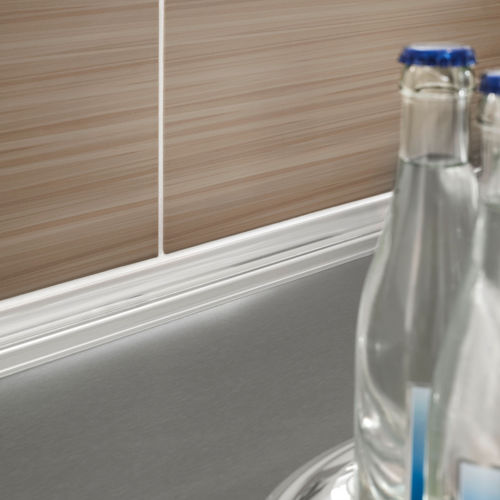 Abschlussprofil / anodisiertes Aluminium - PROCOVE DOUBLE series - PROLINE - Edelstahl / für Fliesen / für Inneneckprofil