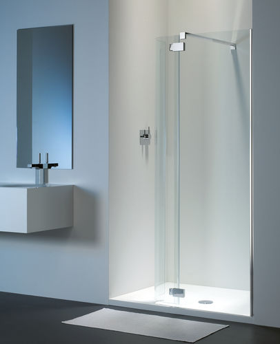 Begehbare Duschkabine - MV - PROVEX - Glas / Aluminium / mit Flügeltür