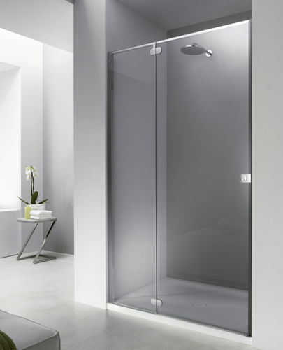 Glas-Duschkabine - FN - PROVEX - Aluminium / mit Flügeltür / rechteckig