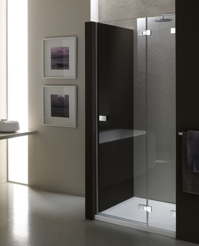 Glas-Duschkabine - XN-2 - PROVEX - Aluminium / mit Flügeltür / rechteckig
