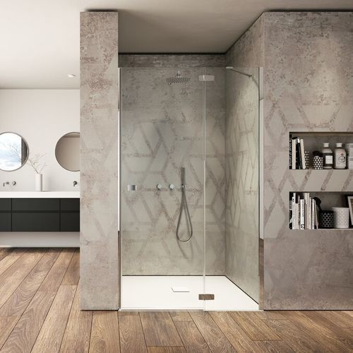 Glas-Duschkabine - CN - PROVEX - Aluminium / mit Flügeltür / rechteckig