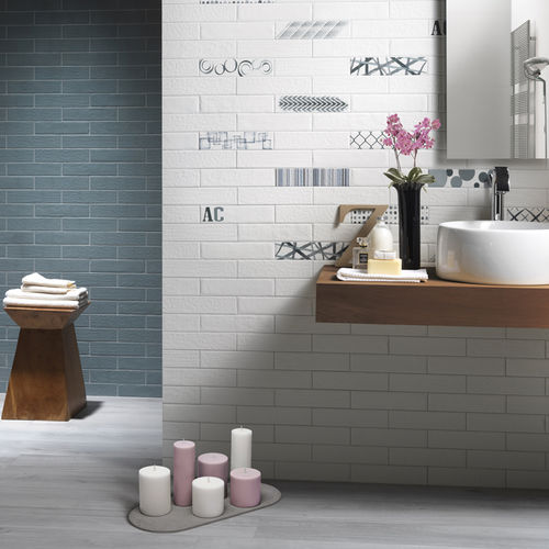 Feinsteinzeugfliesen - Ceramica Rondine - Relief / für den Innenraum / für Badezimmer