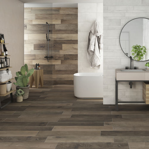Feinsteinzeugfliesen - ASPEN : BROWN STRONG - Ceramica Rondine - Struktur / in Naturoptik / für den Innenraum