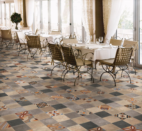 Feinsteinzeugfliesen - ICE - Ceramica Rondine - Struktur / für den Innenraum / für Wohnzimmer