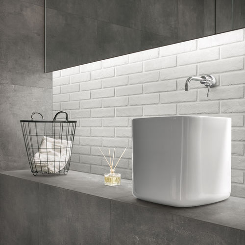 Feinsteinzeugfliesen - WHITE - Ceramica Rondine - Struktur / für den Innenraum / für Außenbereich
