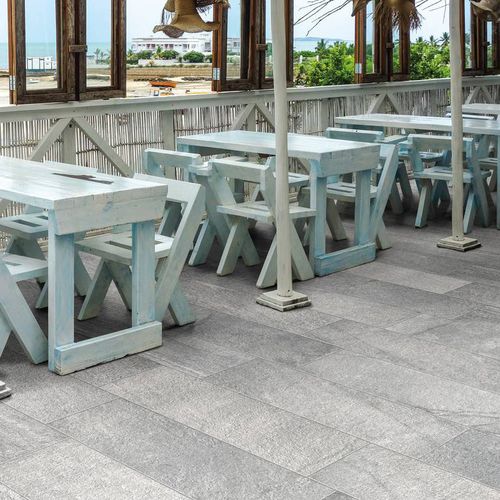Feinsteinzeugfliesen - ONSERNONE GRIGIO - Ceramica Rondine - texturiert / Struktur / für Außenbereich