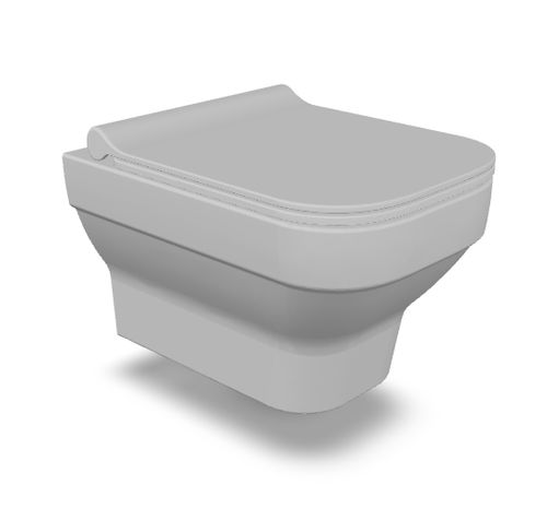 Wandhängendes WC - BOLD  - SERAMIKSAN - Keramik / für Privatgebrauch / rechteckig