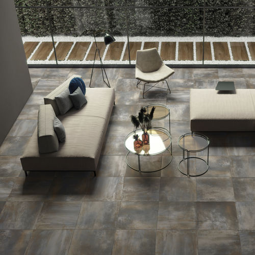 Feinsteinzeugfliesen - ME_TAL - SICHENIA GRUPPO CERAMICHE - in Naturoptik / für den Innenraum / für Außenbereich