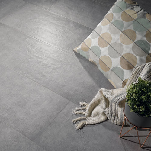 Feinsteinzeugfliesen - CEMENT - SIMA CERAMICHE - Hochglanz / für den Innenraum / für Wohnzimmer