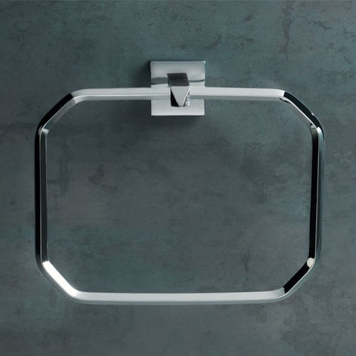 Ring-Handtuchhalter - DV 07 - STILHAUS - wandmontiert / Messing / weiß