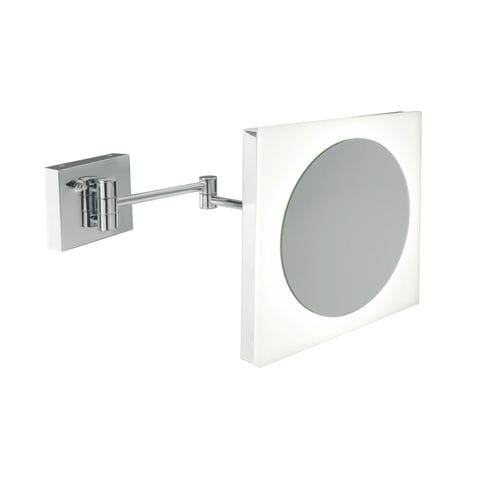 Wandmontierter Spiegel für Badezimmer - 1081 - STILHAUS - modern / quadratisch / Messing