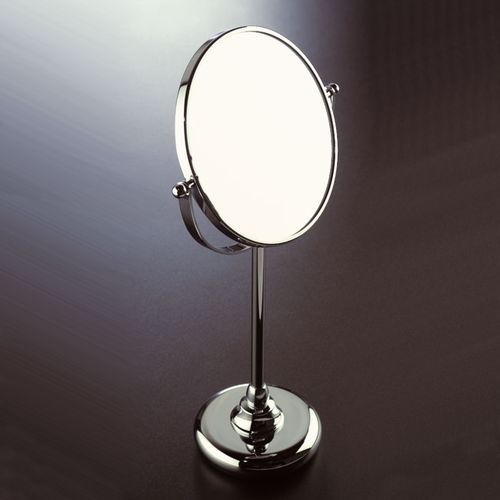 Spiegel für Badezimmer / Stand - 752 - STILHAUS - modern / rund / Messing
