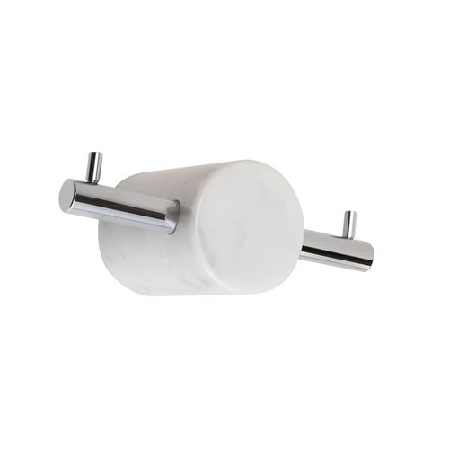 Moderner Garderobenhaken - EQM 13 - STILHAUS - Messing / Marmor / doppelt