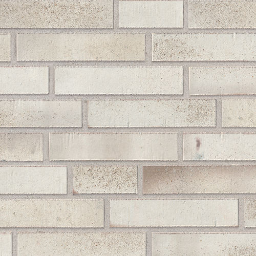 Klinkerriemchen - 670 SANDWEISS  - STRÖHER - für Fassaden / verklebt / für neuen Unterbau