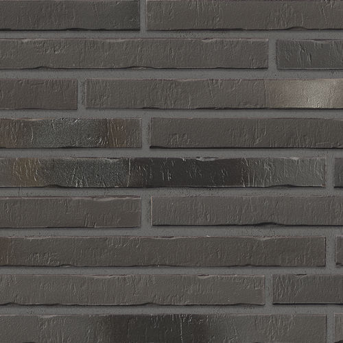 Klinkerriemchen - 453 SILBER-SCHWARZ - STRÖHER - für Fassaden / verklebt / modern