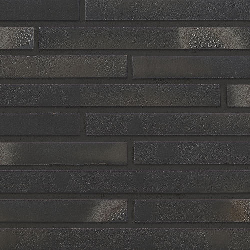 Klinkerriemchen - 456 SCHWARZ-BLAU - STRÖHER - für Fassaden / Patina / schwarz