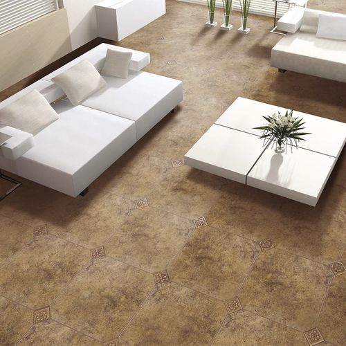 Feinsteinzeugfliesen - BOTTICELLI MARRON - TERRACOTA - poliert / für den Innenraum / für Wohnzimmer