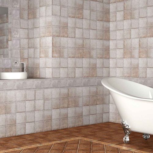 Feinsteinzeugfliesen - AGATA - TERRACOTA - poliert / für den Innenraum / für Badezimmer