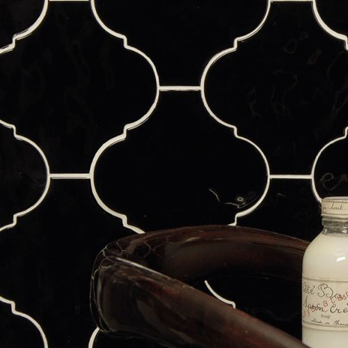 Feinsteinzeugfliesen - ARABESQUE SILK - TONALITE - Hochglanz / für den Innenraum / Wand