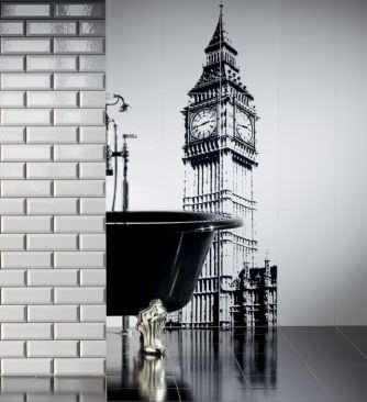 Keramikfliesen - LONDON: BIG BEN - TUBADZIN - Hochglanz / für den Innenraum / für Badezimmer