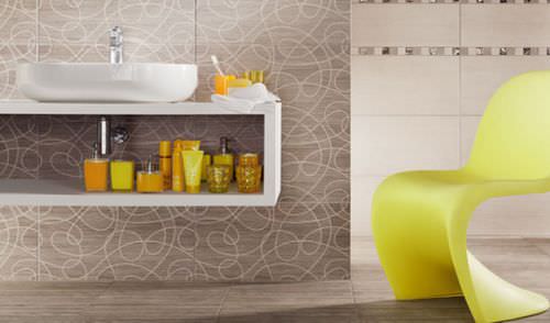 Keramikfliesen - BILOBA MODERN - TUBADZIN - matt / für den Innenraum / für Badezimmer